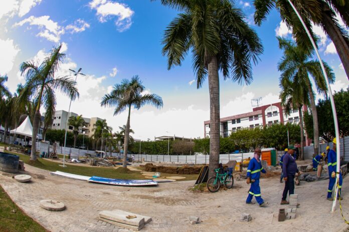 obras-de-requalificacao-da-praca-hilton-chicon-continuam;-veja-fotos