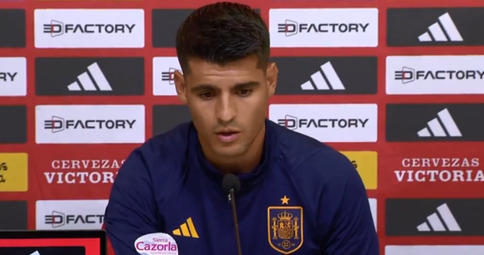 derrubado-por-seguranca-no-campo,-morata-diz-estar-bem-para-defender-a-espanha-na-final-da-euro