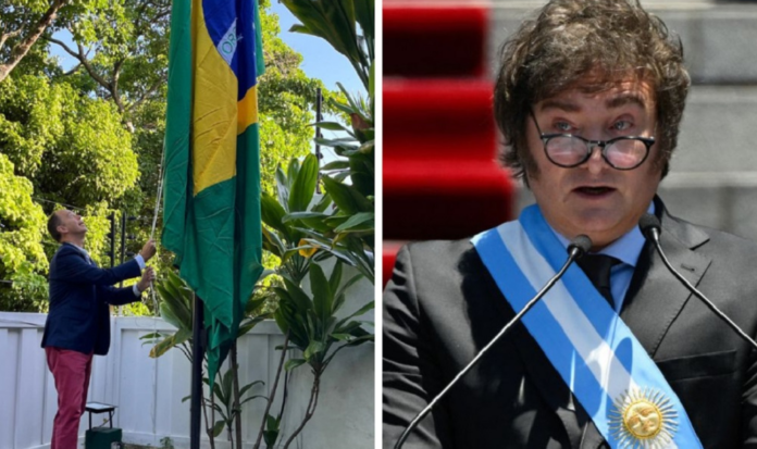 brasil-assume-a-custodia-da-embaixada-da-argentina-na-venezuela-e-hasteia-bandeira brasil-assume-a-custodia-da-embaixada-da-argentina-na-venezuela-e-hasteia-bandeira