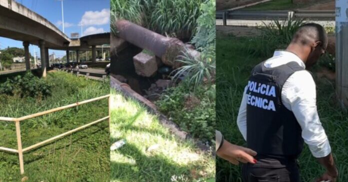 corpo-de-homem-e-encontrado-em-saco-plastico-dentro-de-corrego-na-avenida-paralela,-em-salvador