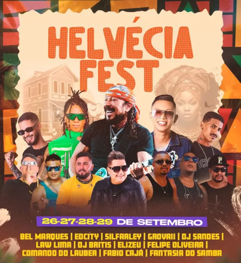 Prepare-se para o Helvécia Fest 2024 com Bell Marques, Silfarley, ED City e muitas outras atrações