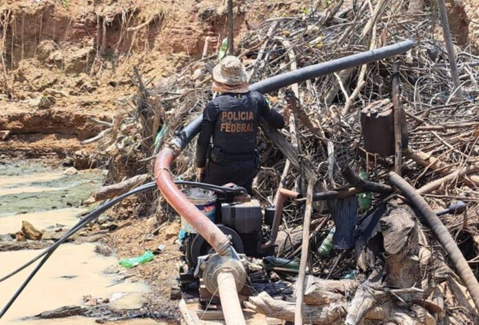 pf-inutiliza-equipamentos-e-desativa-garimpo-ilegal-no-xingu