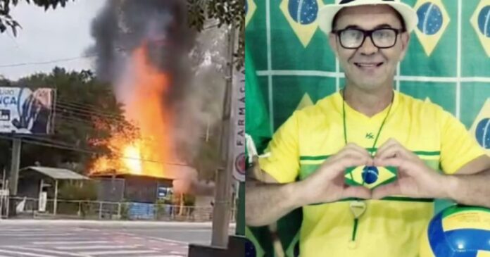 casa-de-tiu-franca,-autor-de-atentado-em-brasilia,-e-destruida-por-incendio