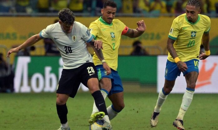 brasil-empata-com-o-uruguai-e-encerra-2024-na-quinta-posicao-das-eliminatorias