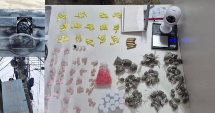 policia-apreende-camara-de-seguranca-clandestina-e-drogas-no-bairro-da-paz