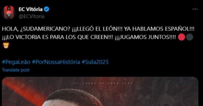 ¿hablas-espanol?-vitoria-brinca-com-idioma-apos-classificacao-para-copa-sul-americana