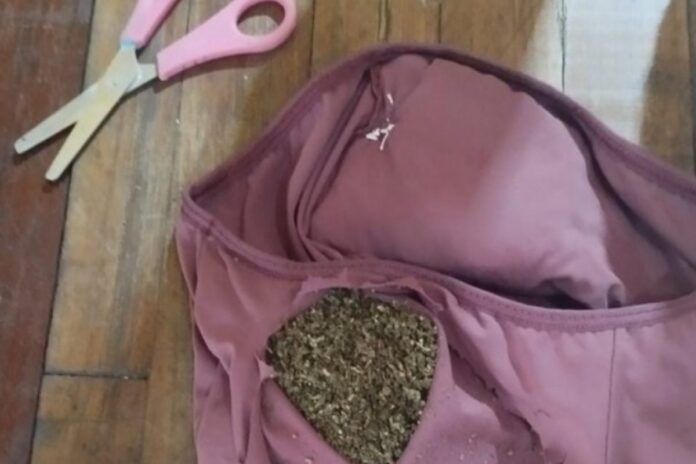 mulher-e-presa-tentando-entrar-com-maconha-na-calcinha-em-presidio
