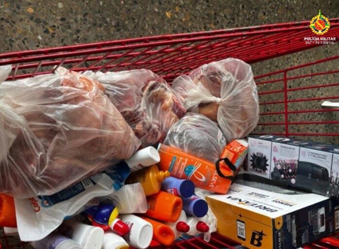 churrasco-do-crime:-casal-furta-r$-1,7-mil-em-produtos-de-supermercado