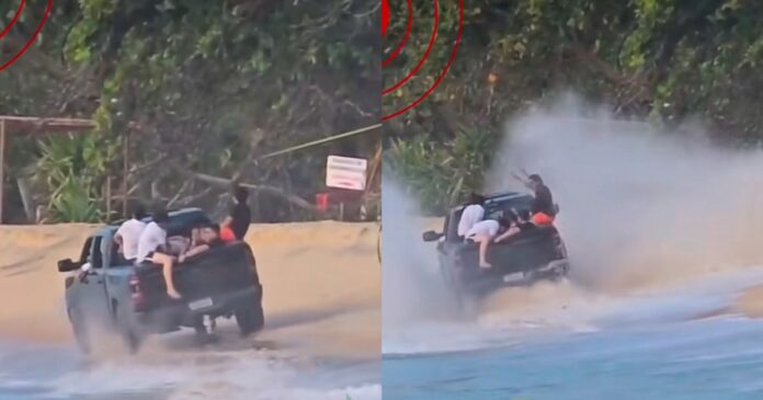 video:-turistas-sao-flagrados-dirigindo-caminhonete-em-praia-protegida-em-arraial-d’ajuda