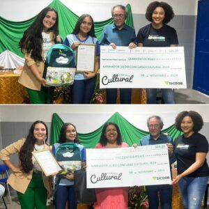 Estudantes da rede publica municipal de ensino se destacam em Concurso Cultural do Sicoob 2