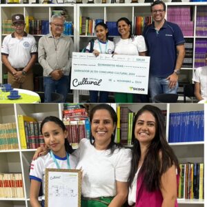 Estudantes da rede publica municipal de ensino se destacam em Concurso Cultural do Sicoob 3