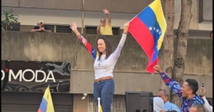 lider-da-oposicao-e-liberada-apos-ser-detida-em-manifestacao-contra-maduro-na-venezuela