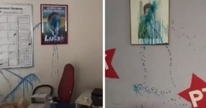 video:-sede-do-pt-em-diadema-(sp)-e-vandalizada-e-equipamentos-sao-furtados