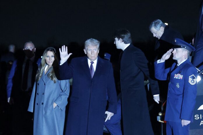 trump-chega-a-washington-para-eventos-e-cerimonia-de-posse-na-segunda