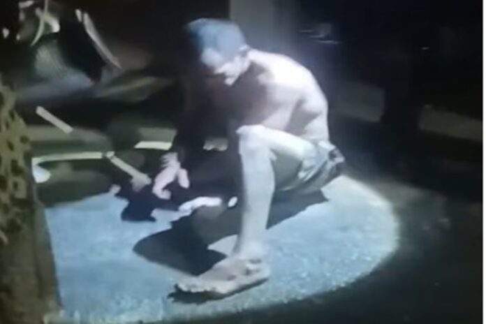 video:-ladrao-e-amarrado-a-poste-apos-invadir-casa-e-agredir-morador