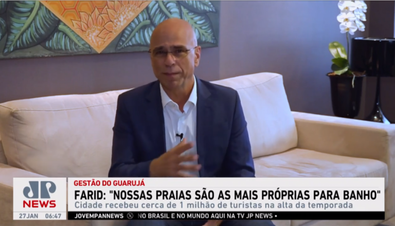 ‘nossas-praias-sao-as-mais-proprias-para-banho’,-diz-prefeito-de-guaruja-em-meio-a-surto-de-virose
