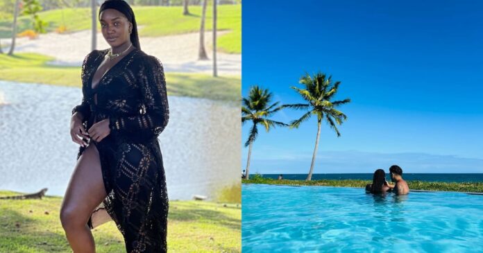 iza-e-yuri-lima-compartilham-momentos-em-praia-do-forte