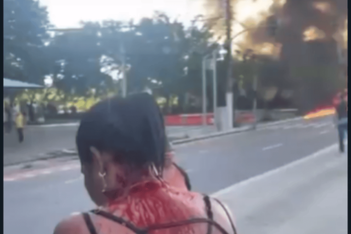video-mostra-desespero-de-passageiros-de-onibus-atingido-por-aviao