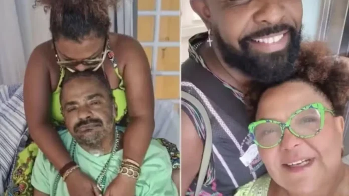 mulher-de-arlindo-cruz-aparece-com-o-namorado-em-saida-de-hospital