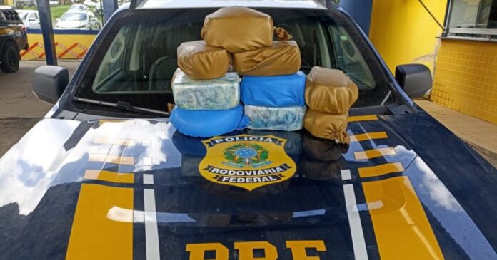 prf-prende-passageiro-de-onibus-que-viajava-com-24-kg-de-cocaina;-flagrante-ocorreu-em-feira