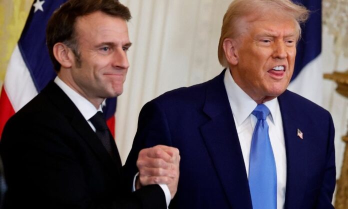 trump-e-macron-se-encontram-e-falam-que-fim-da-guerra-na-ucrania-pode-acontecer-em-semanas