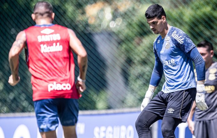 santos-se-prepara-para-quartas-de-final-com-retorno-de-gabriel-brazao