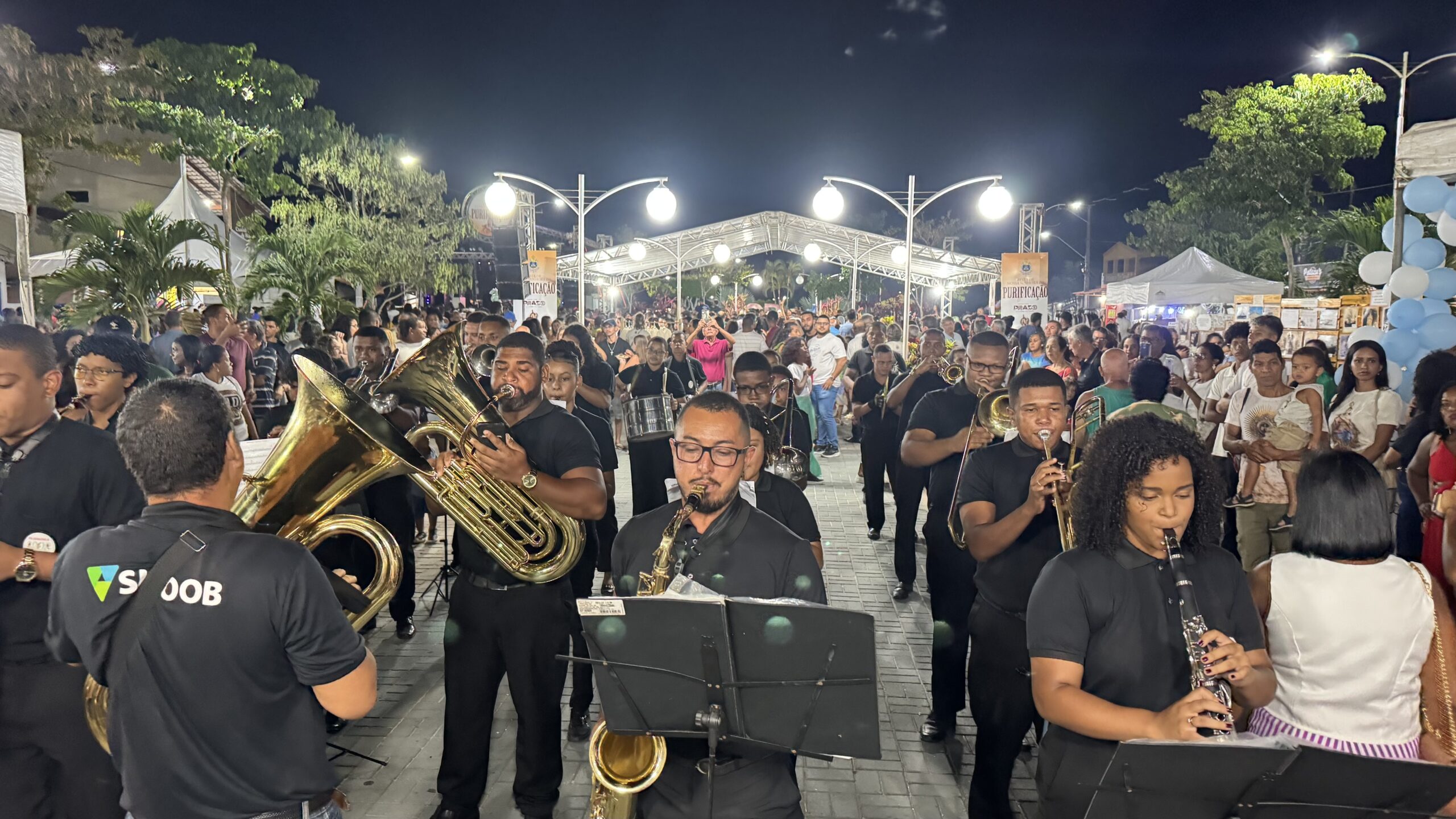 Banda Fraternidade de São João Paulo II marca festividades de Nossa Senhora da Purificação com muito louvor e fé em Prado 1 IMG 8866 scaled
