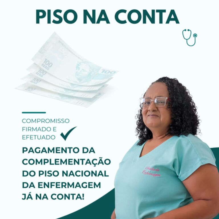 Prefeitura de Alcobaça realiza pagamento da complementação do Piso Salarial da Enfermagem