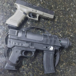 Armamentos de airsoft apreendidos no bairro Liberdade em Itamaraju