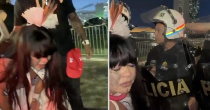 video:-deputada-federal-indigena-passa-mal-apos-inalar-gas-de-pimenta-em-manifestacao