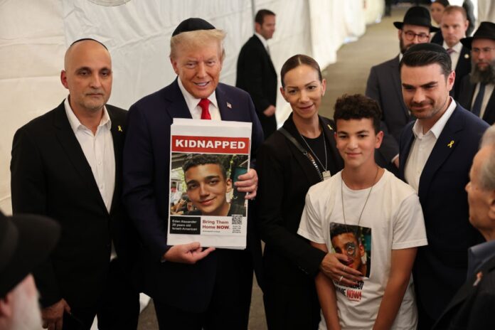 trump-celebra-libertacao-de-refem-do-hamas:-“voltando-para-casa”