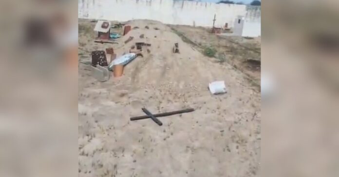 cemiterio-no-norte-baiano-sofre-vandalismo;-cruzes-e-tumulos-sao-quebrados