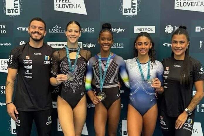 ginastica-artistica:-brasileiras-ganham-ouro-e-prata-na-copa-do-mundo
