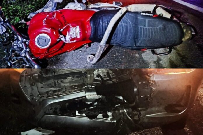 motociclista-morre-ao-invadir-contramao-e-bater-em-caminhonete-em-itabela