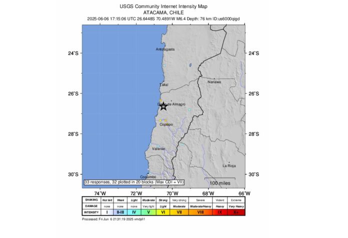 terremoto-de-magnitude-6,4-causa-danos-no-norte-do-chile