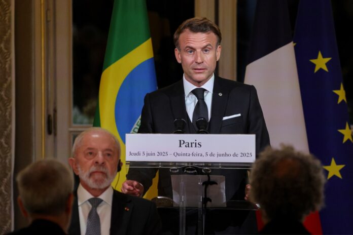 macron-diz-que-esta-disposto-a-assinar-acordo-ue-mercosul,-mas-com-mudancas