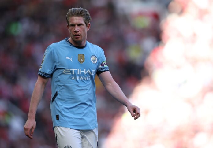 destaque-do-manchester-city-de-guardiola,-kevin-de-bruyne-acerta-com-o-napoli