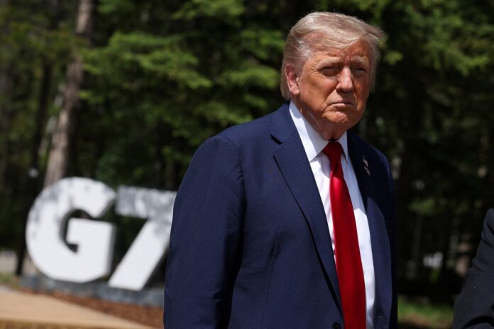 trump-ira-embora-da-cupula-do-g7-devido-a-situacao-no-oriente-medio,-diz-porta-voz