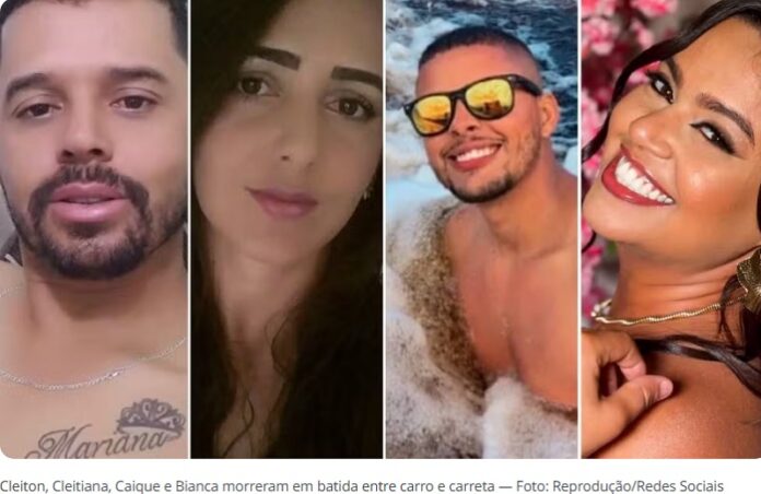 batida-entre-carro-e-carreta-mata-quatro-pessoas;-vitimas-voltavam-de-festa-junina