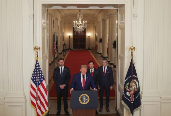 ‘havera-paz-ou-tragedia-para-o-ira’,-diz-trump-em-pronunciamento-apos-bombardeios-americanos