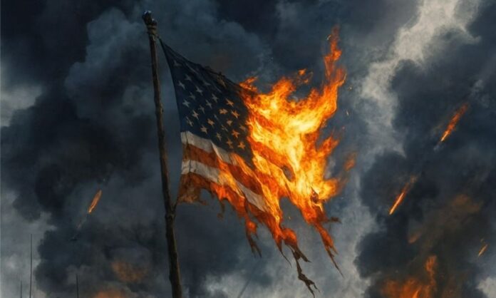 lider-supremo-do-ira-diz-que-pais-‘nao-se-submete-ao-assedio-de-ninguem’-e-posta-imagem-da-bandeira-americana-queimando