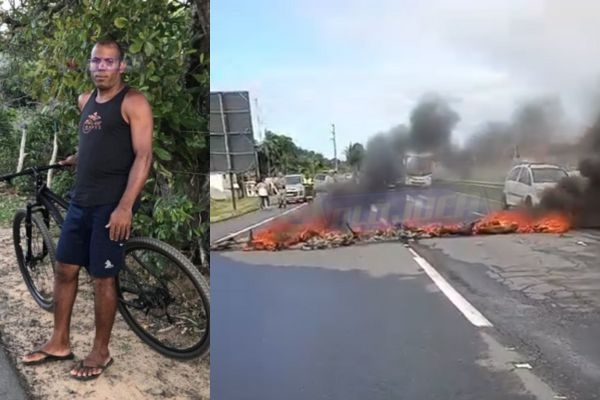 video:-moradores-bloqueiam-trecho-da-estrada-do-coco-em-protesto-por-morte-de-ciclista