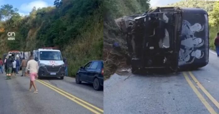 onibus-da-banda-coracao-cigano-sofre-acidente-na-br-634;-integrantes-ficam-feridos