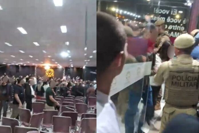culto-termina-em-confusao,-homem-armado-e-briga-por-traicao-de-pastor