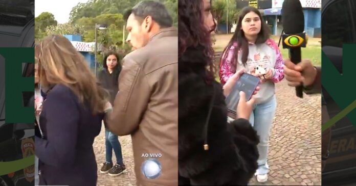 video:-reporter-da-band-empurra-jornalista-da-record-durante-ao-vivo;-homem-volta-ao-ar-para-pedir-desculpas-pela-agressao