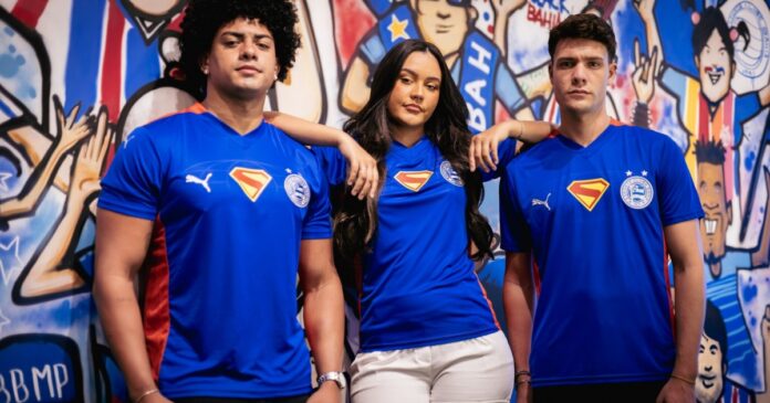 bahia-e-puma-lancam-uniforme-inedito-inspirado-no-superman-em-parceria-com-a-warner-bros