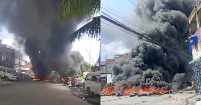 video:-populares-realizam-protesto-e-interditam-via-no-bairro-de-fazenda-coutos,-em-salvador
