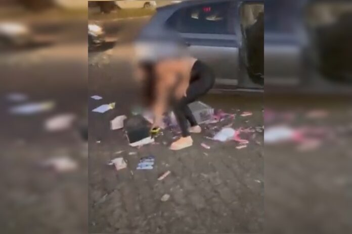 video:-mulher-ataca-motorista-de-app-e-joga-objetos-na-rua-apos-batida