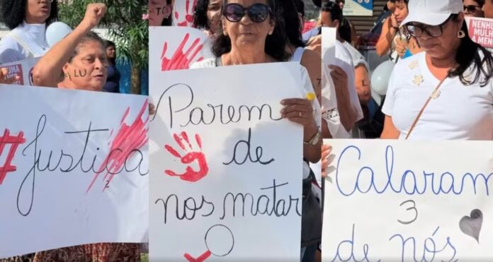 moradores-protestam-por-justica-em-caso-de-mortes-de-tres-mulheres-no-sul-baiano