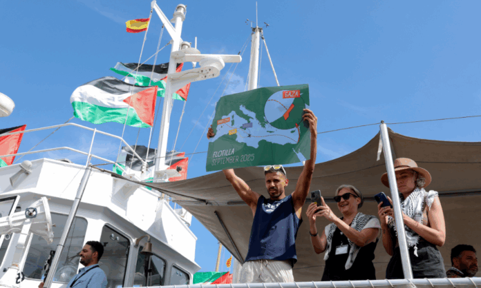 flotilha-com-ajuda-para-gaza-retorna-a-barcelona-devido-as-condicoes-climaticas